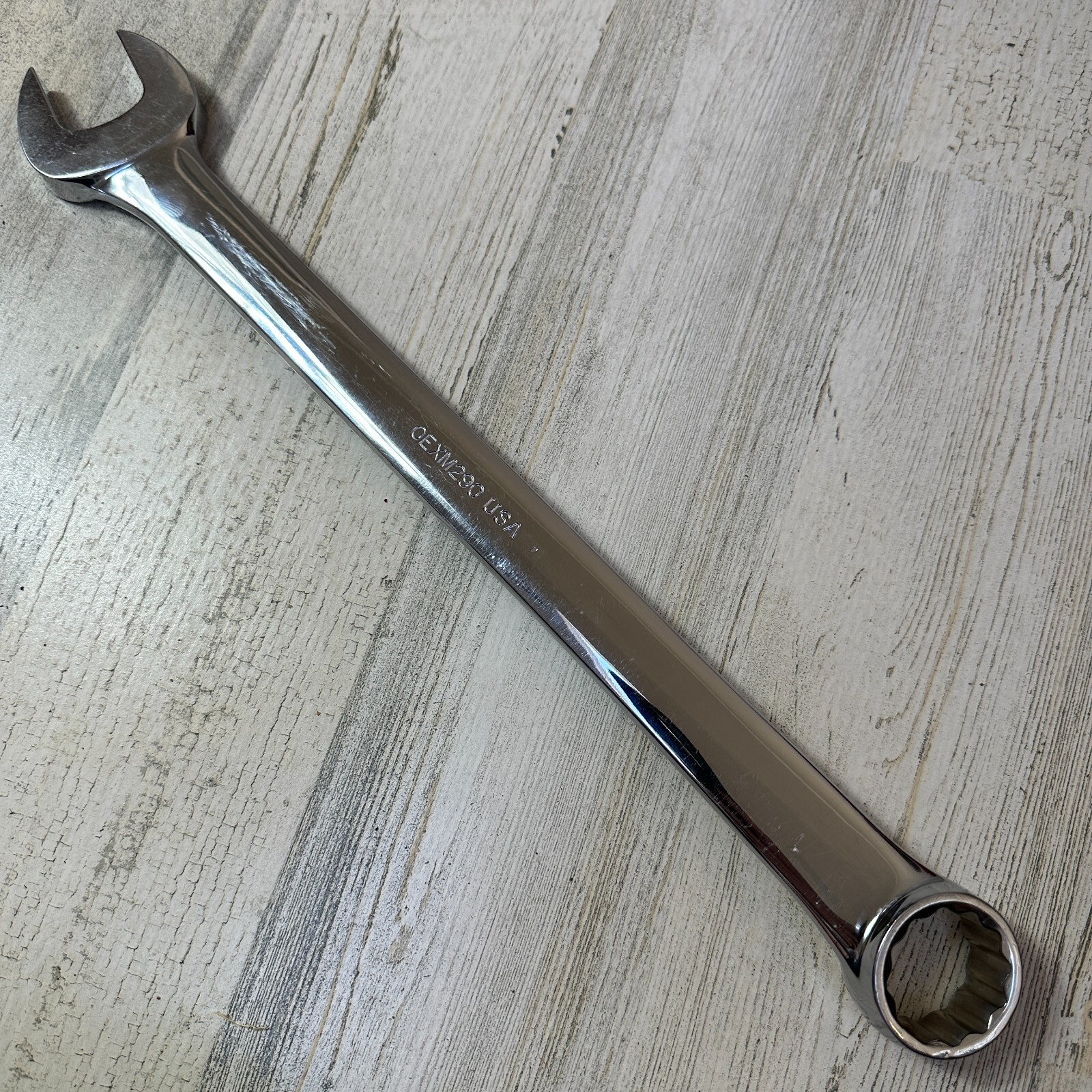 Underlined Snap On OEXM290 29mm 12-Point Metric Combination Wrench CHROME USA