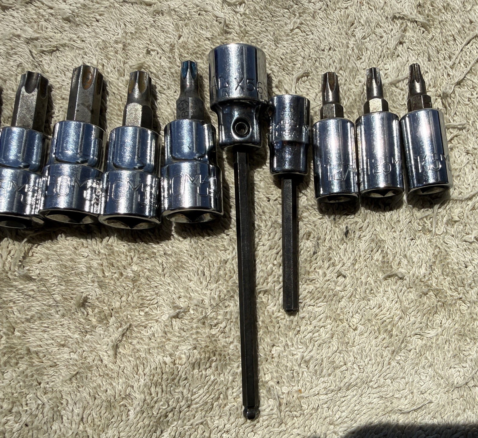 LOT OF 12 MAC/MATCO DRIVERS AS PICTURED & DESCRIBED