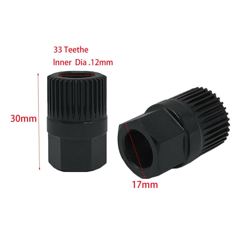 Pulley Removal Tool 1Pieces 33 Tooth Alternator Approx.17*33*30mm Clutch