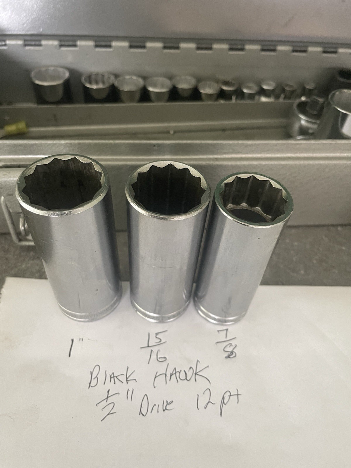 BlackHawk, Proto, Armstrong SAE & Metric Sockets 37 Pc. + Box Nice Tools