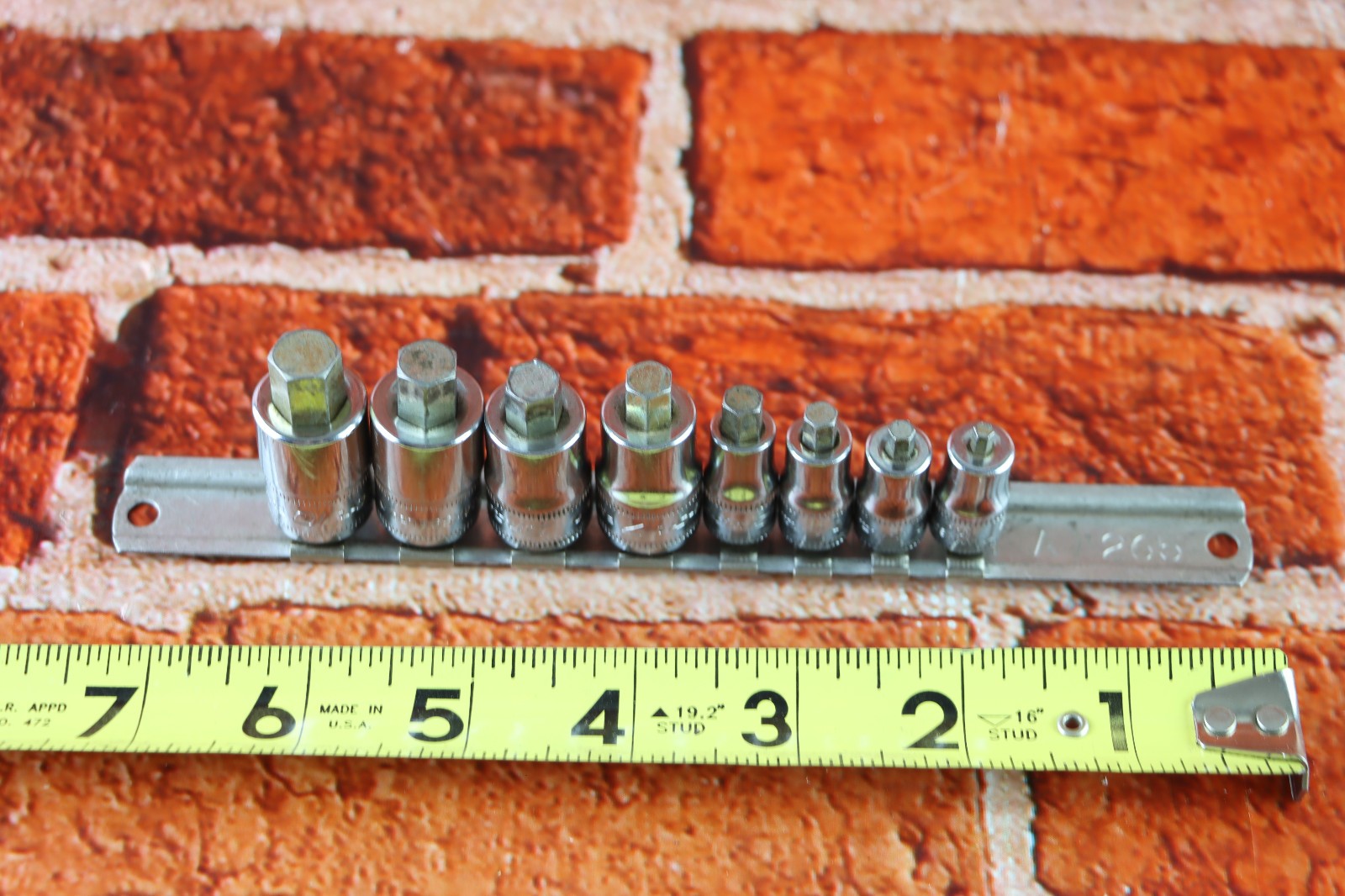 Snap-on 208EFTAMXSY 8Pc Metric Stubby Hex Head Socket Driver Set