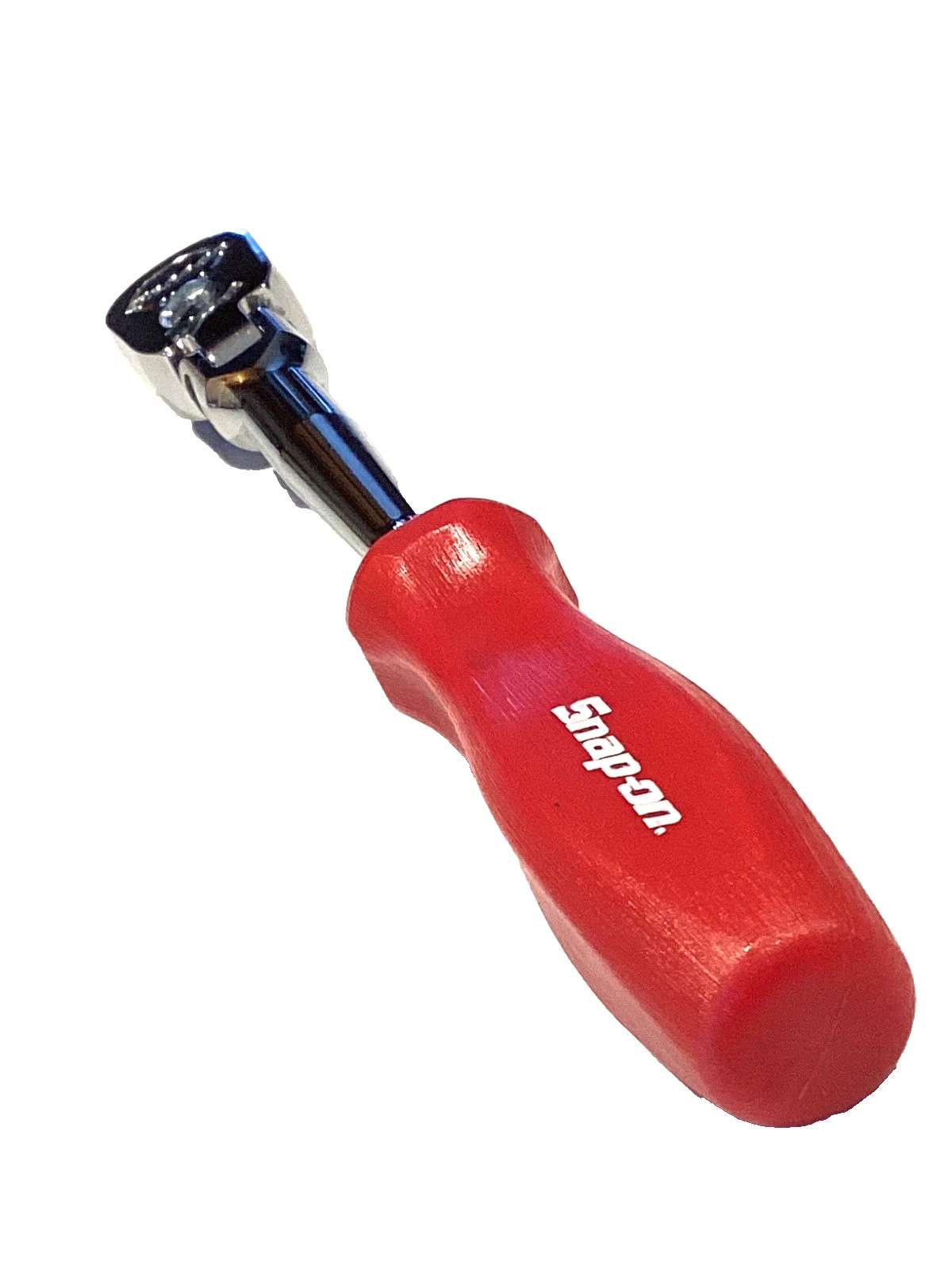 Snap On Tools NEW 1/4” Drive RED Hard Handle Flex Head Chrome Ratchet THLFD72