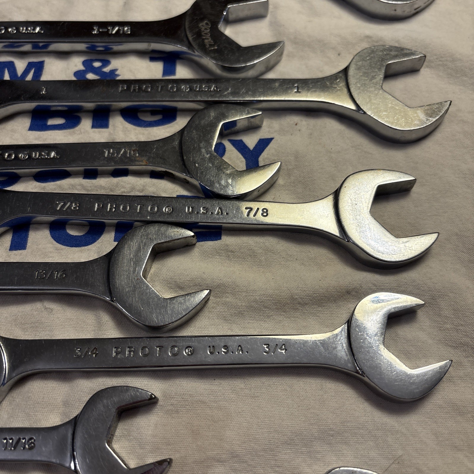 Proto Professional USA 11pc Four-Way Angle Open End Wrench Set 11/32″ – 1-1/4″