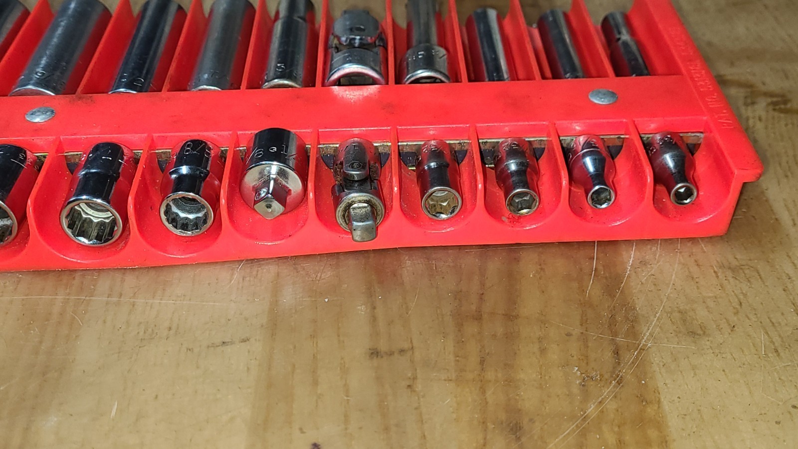 Vintage Craftsman ⅜ & ¼» Drive Socket Set 28 pc + Magnetic Holder ⅞ To 5/32 USA