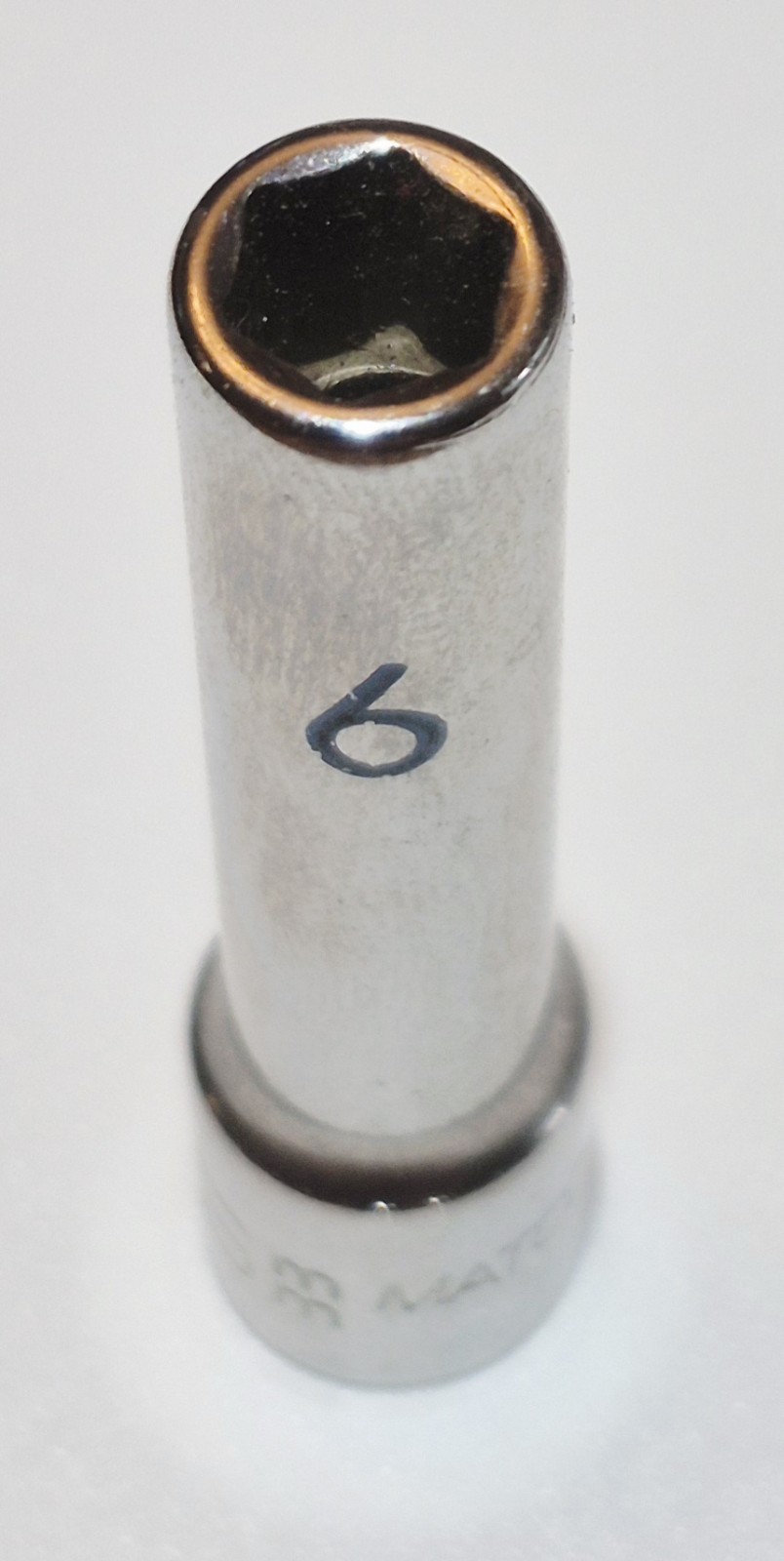 Matco Tools USA AD6M6A 1/4″ drive 6mm Long Chrome 6 point Socket 🇺🇸 NOS
