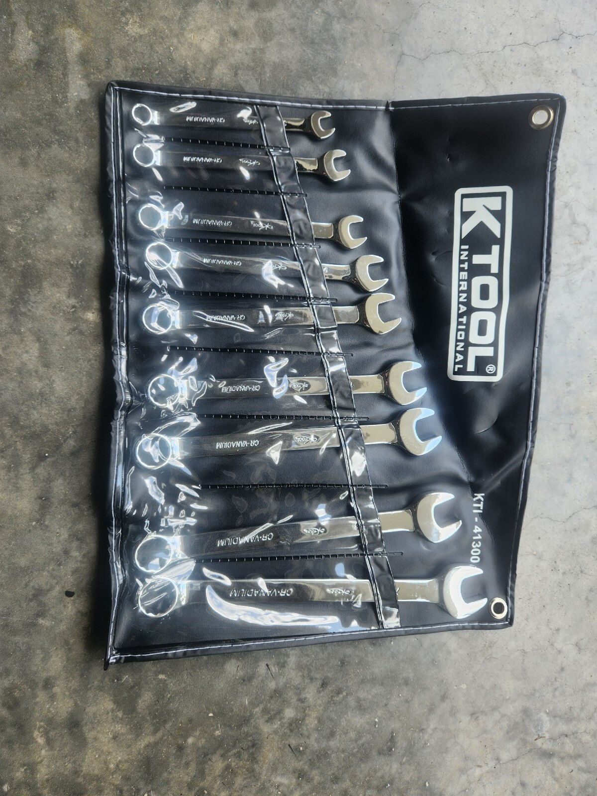 K-Tool (KTI41300) Combination Wrench Set SAE Fractional 3/8″ to 7/8″