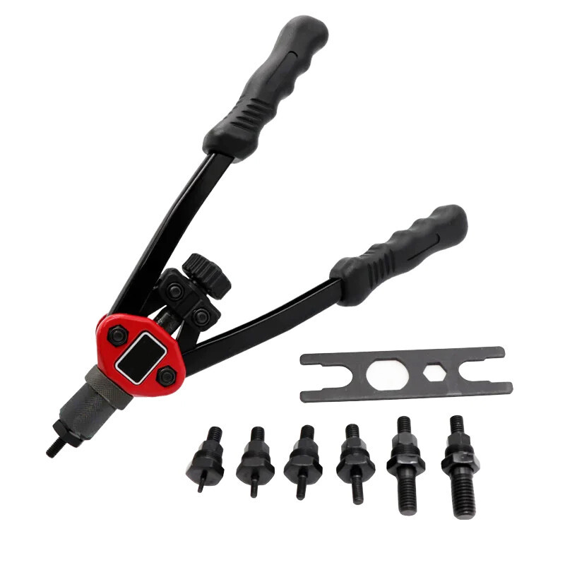 180pcs Easy Automatic Rivet Tool Set Dual-Hand Manual Metric&SAE Rivet Nut Tool