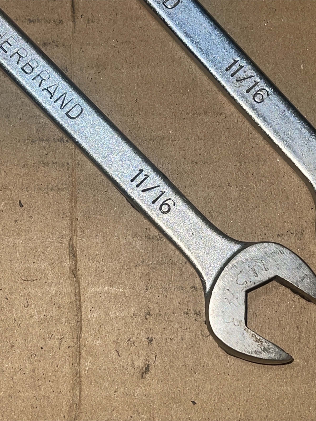 Herbrand 70022 11/16 In SAE Combination Wrench 12 Point Vintage