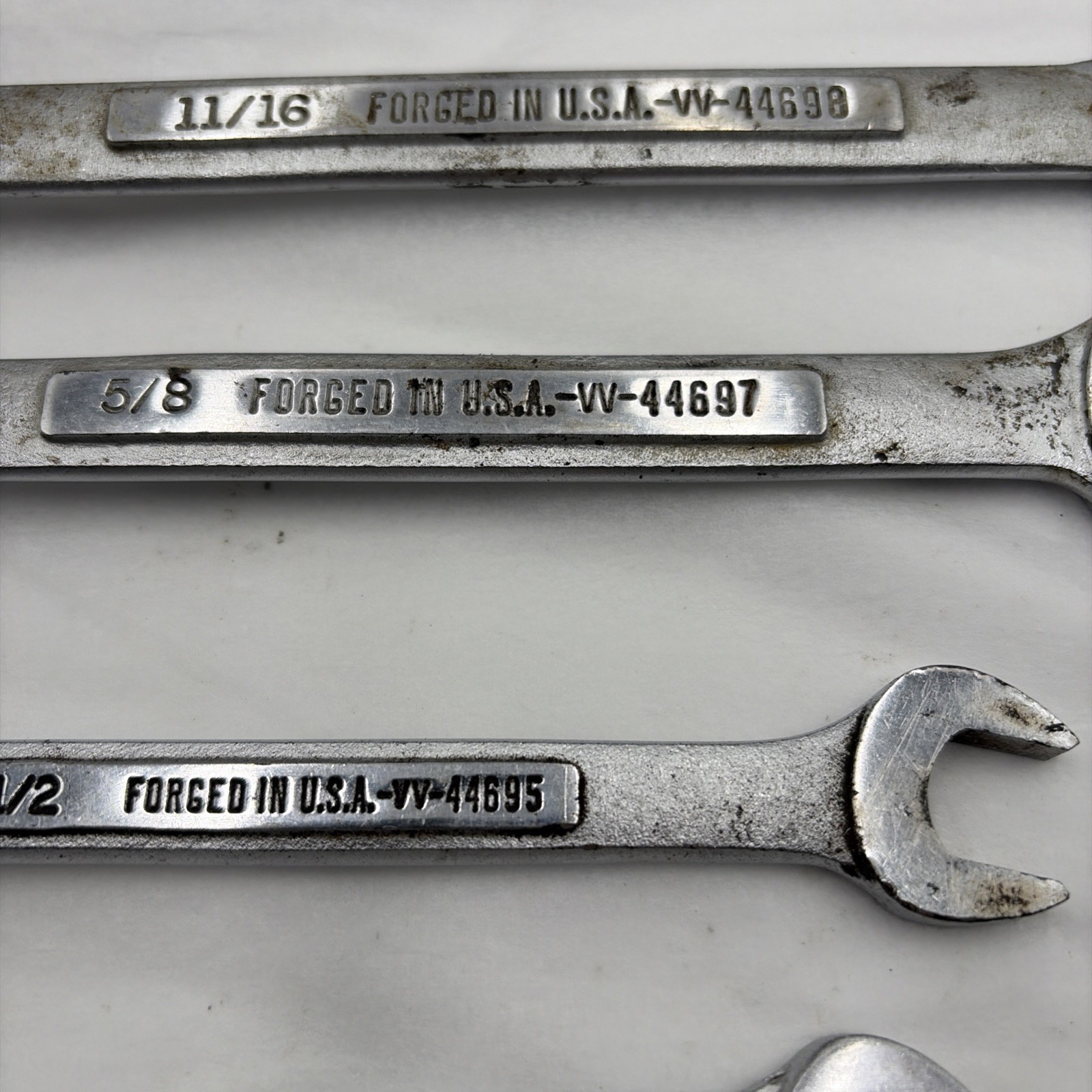 Vintage Craftsman -VV- SAE Combination Wrench Set of 9 Pieces See Description