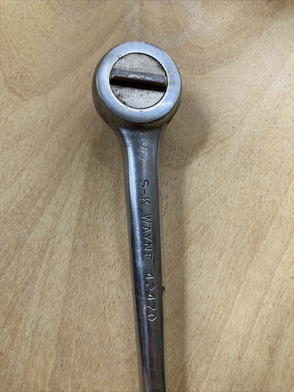 Vintage S-K Wayne Pro Mechanics Tools 42470 Knurled Handle 1/2″ Drive Ratchet