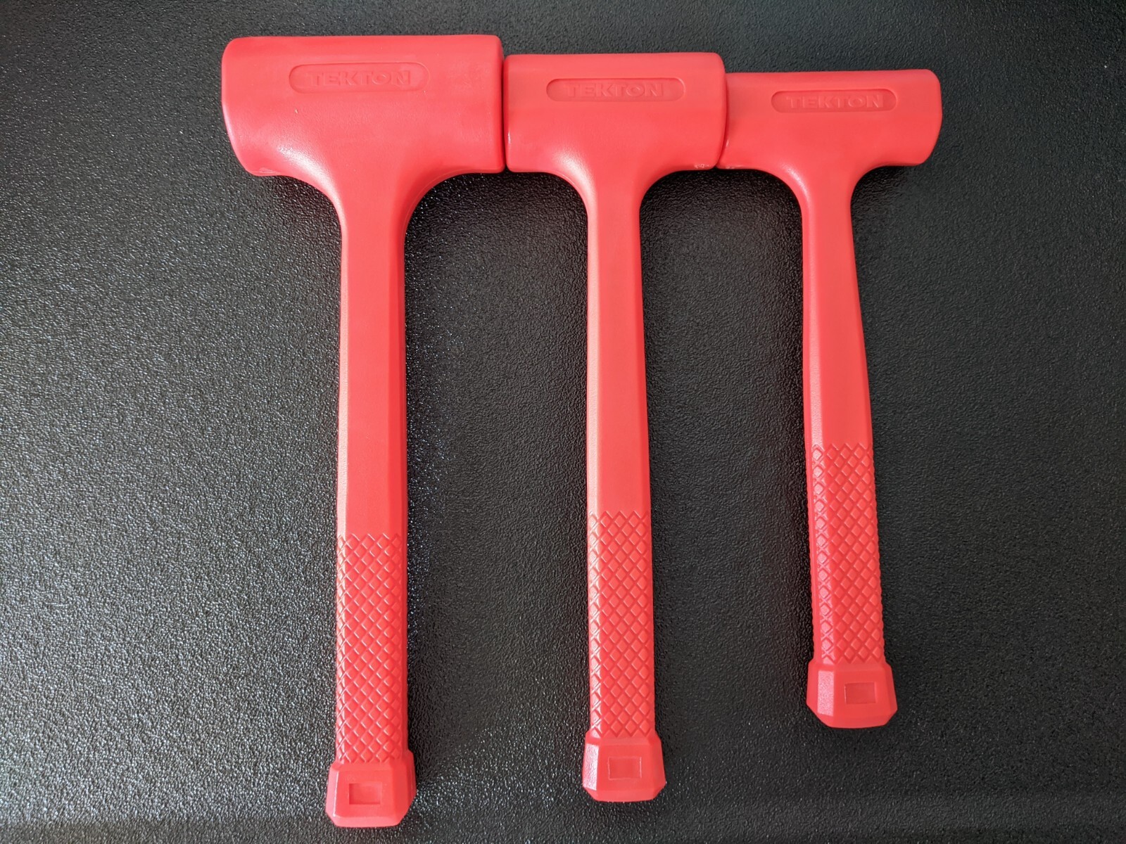 Tekton Dead Blow Hammer 3 Piece Set 16oz, 32oz, 48oz. (Red)