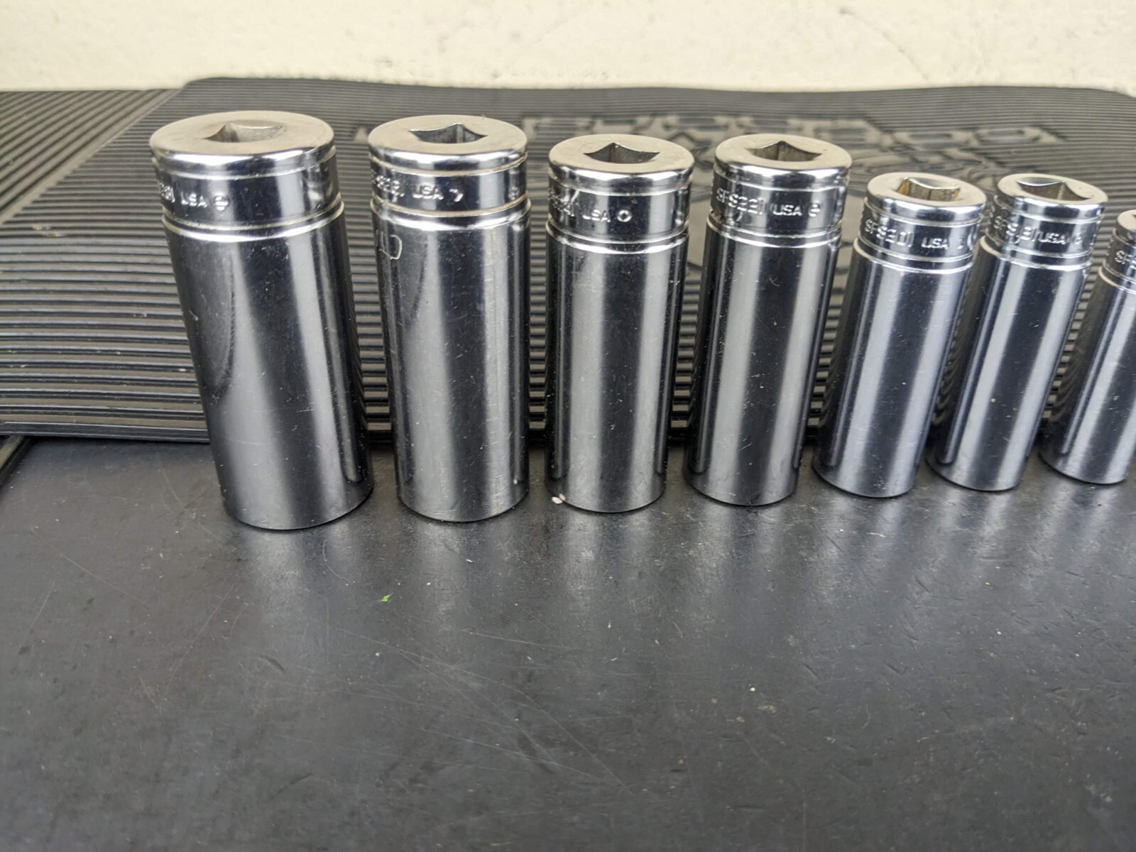 #bg228 Snap on Tools 211SFSY 3/8″ Drive Deep Chrome Socket Set Socket Set
