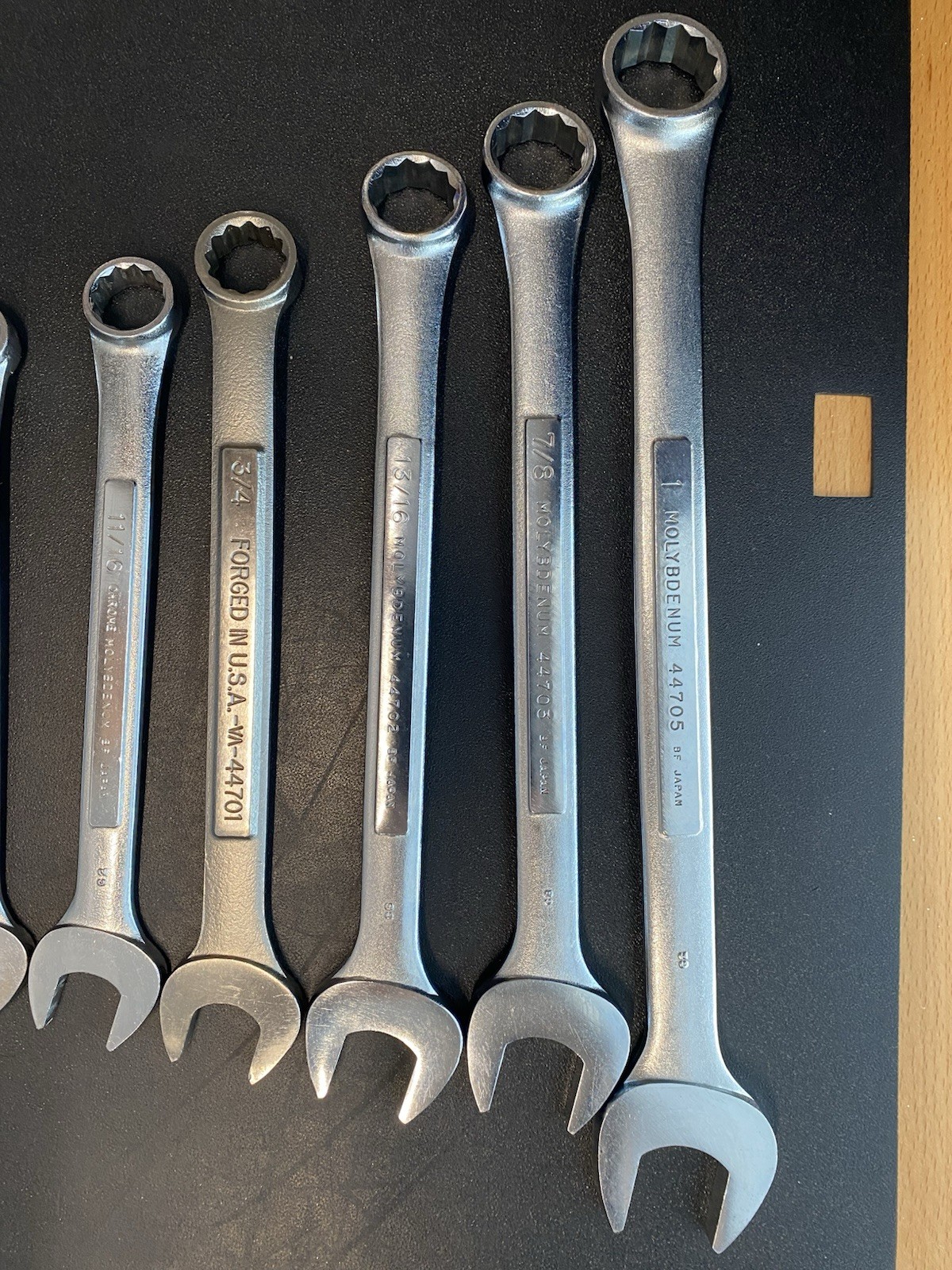 Craftsman Combo Wrench SAE Set Chrome Molybdenum BF Japan 1/4” to 1″ READ
