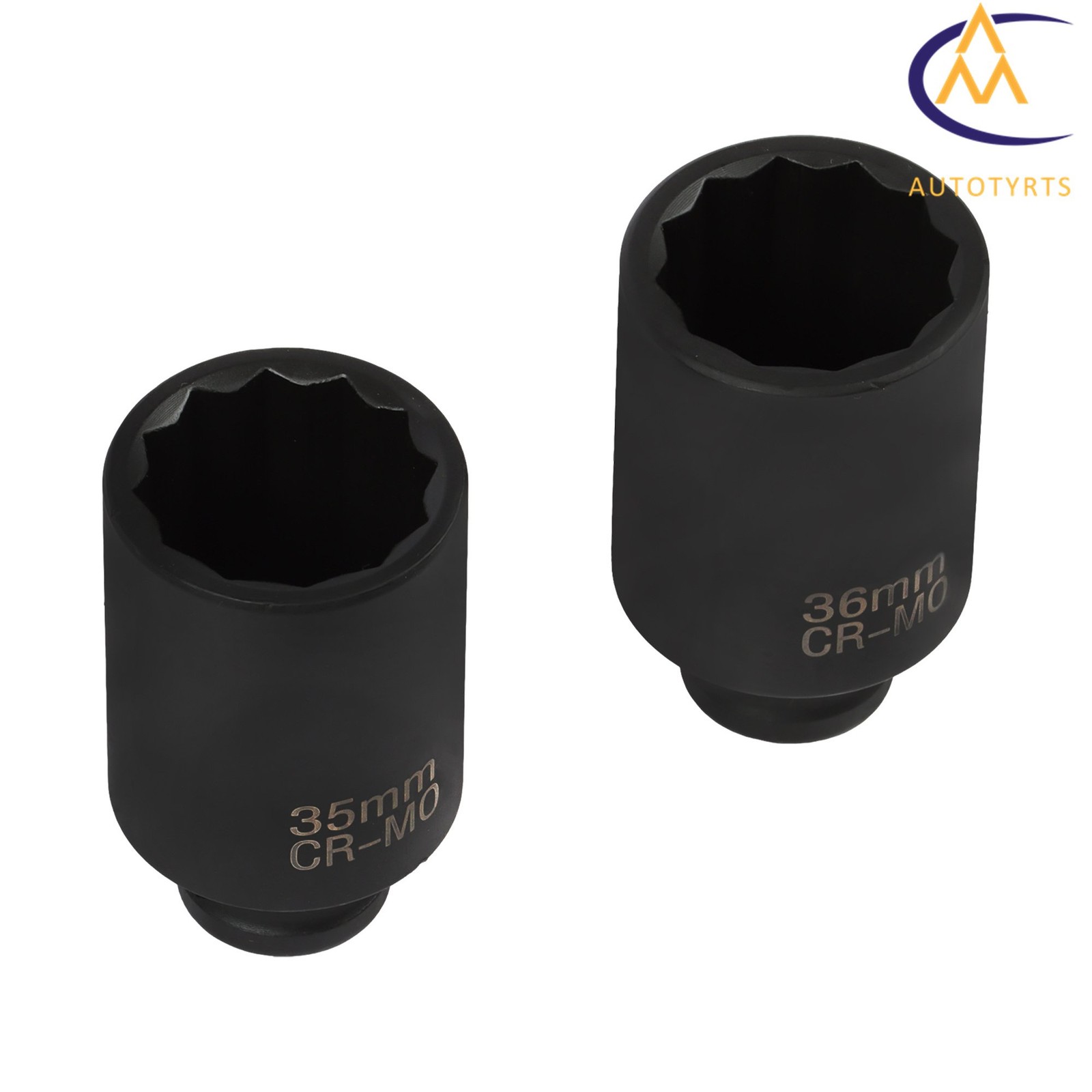 8PCS 1/2″ Drive Deep Spindle Axle Nut Impact Socket Set 12 Point 29-39mm