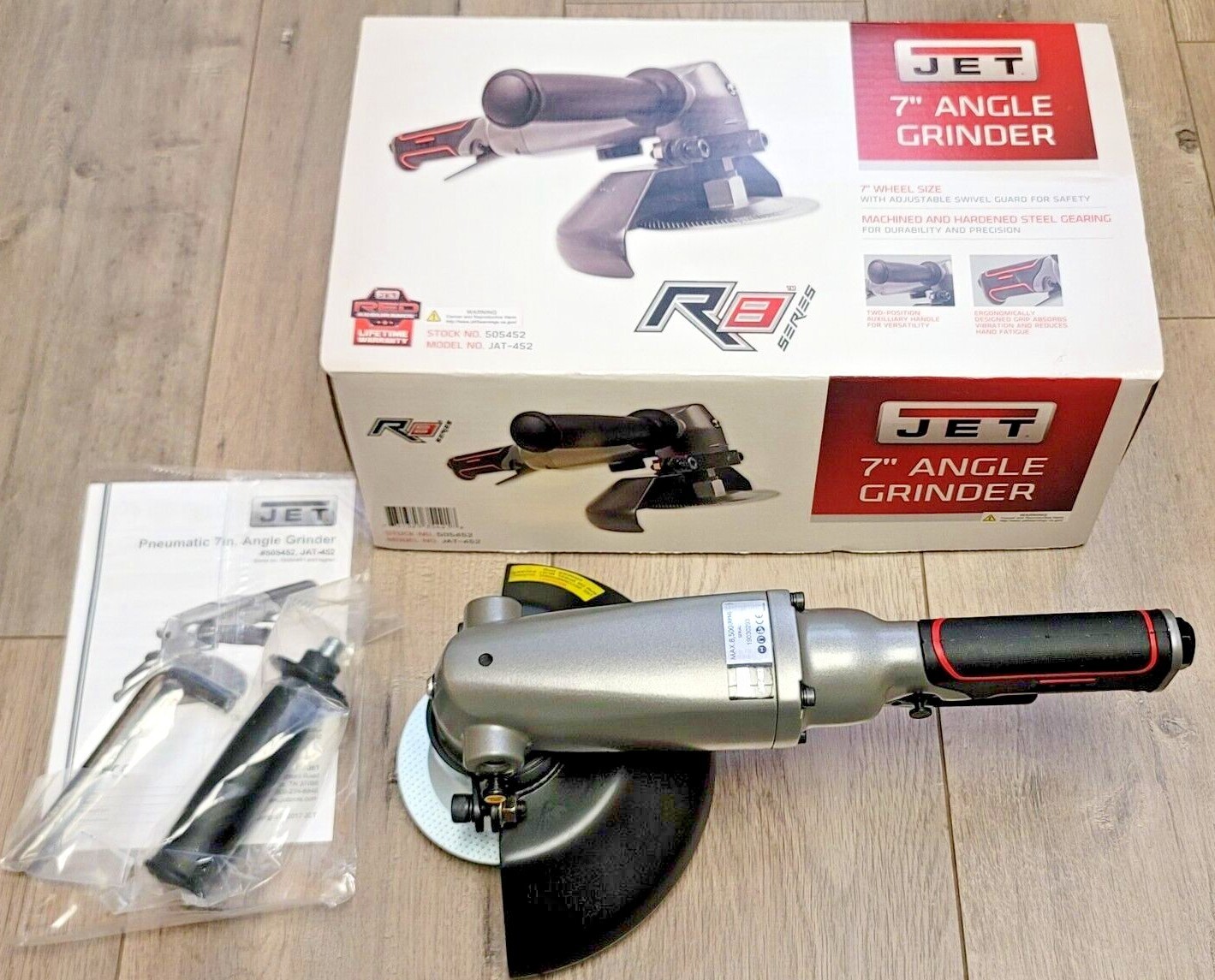 New 7″ Heavy Duty R8 Series Air Angle Grinder #505452