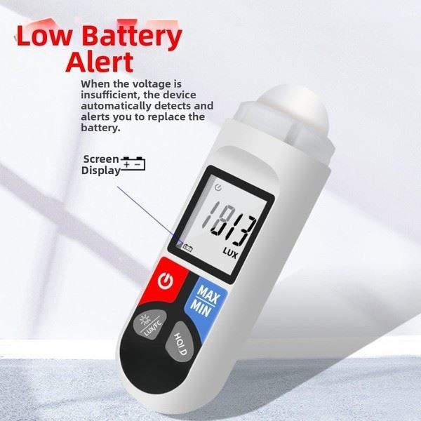 Portable Digital Light Meter Illuminance Tester for Indoor and Outdoor Use