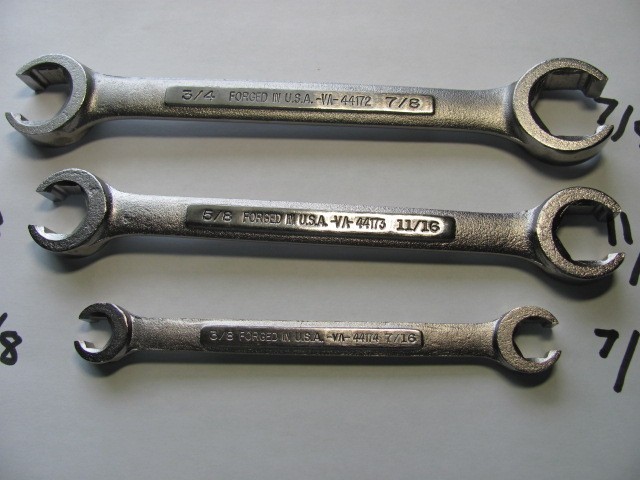 Craftsman USA SAE Flare Nut/Line Wrench Set