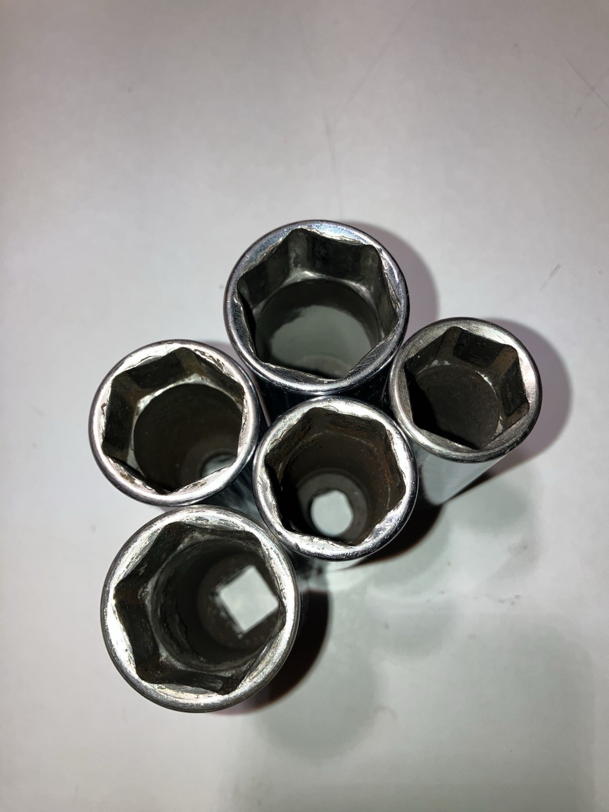 Snap-on 3/4 To 1” 6Pt 1/2 Deep Sockets Chrome TS241 TS261 TS281 TS301 TS321