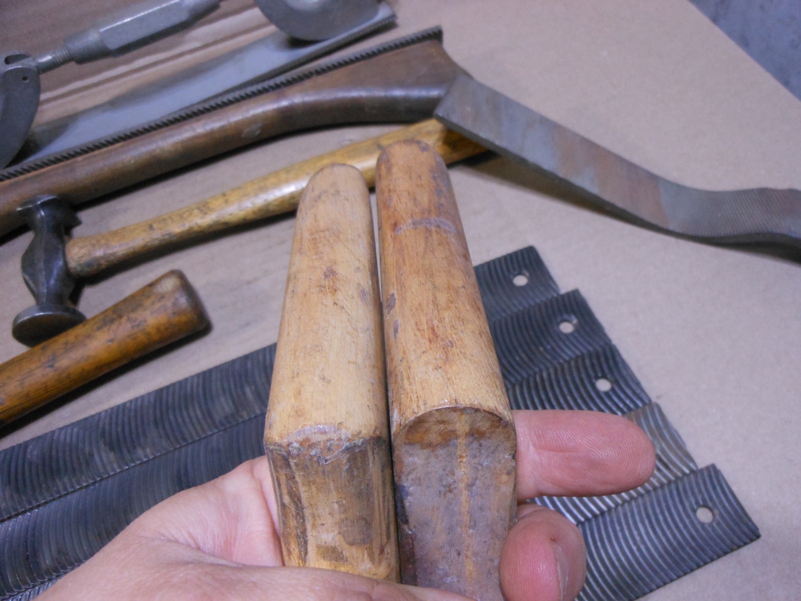 Vintage Body Tool Lot – Hammers File Holders Handles Vixen Files