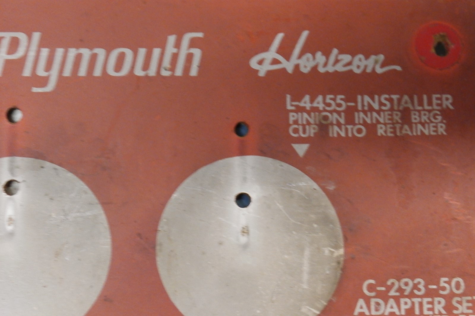 L4450 78 Omni Horizon Installer, Differential Outer Bearing Cup, Miller Tool ~