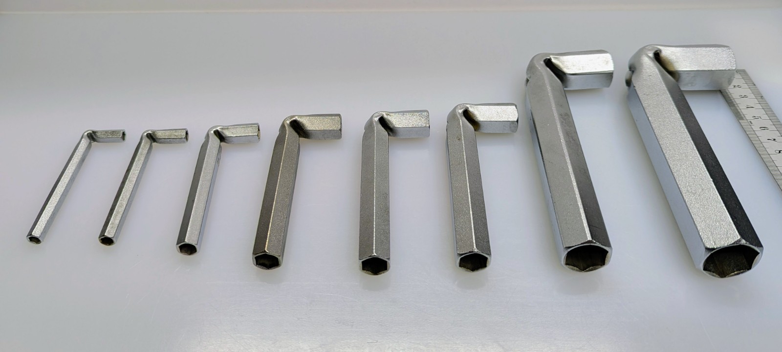 8 FACOM & ETERNUM L-Shape Hex Wrenches Sizes: 5, 5.5, 8, 11, 12, 13, 19, & 23mm