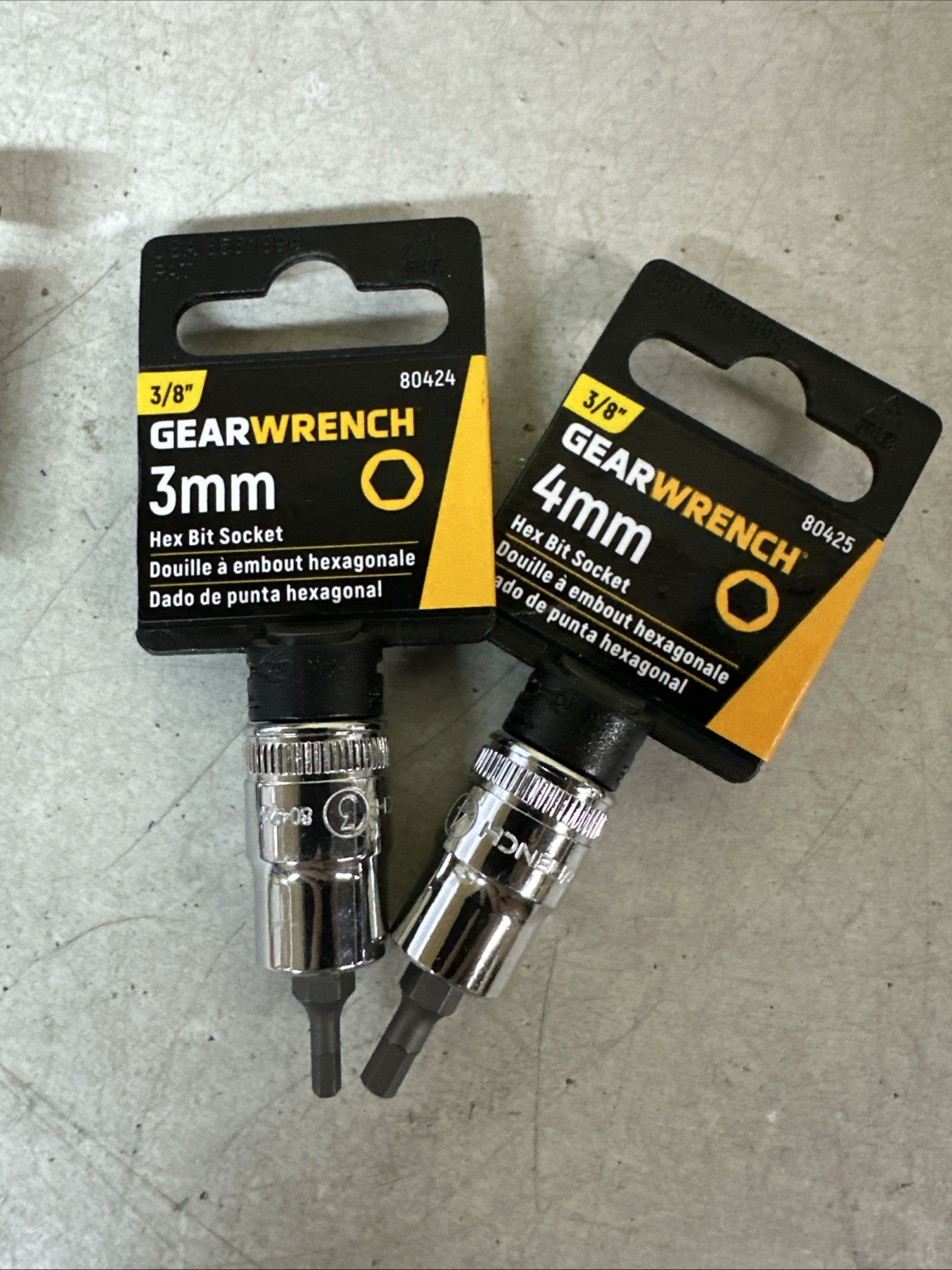 NEW GearWrench HEXBit Socket 3/8” Drive 11pc 2,2.5, 3, 4, 5, 6, 7, 8, 9, 11, 12
