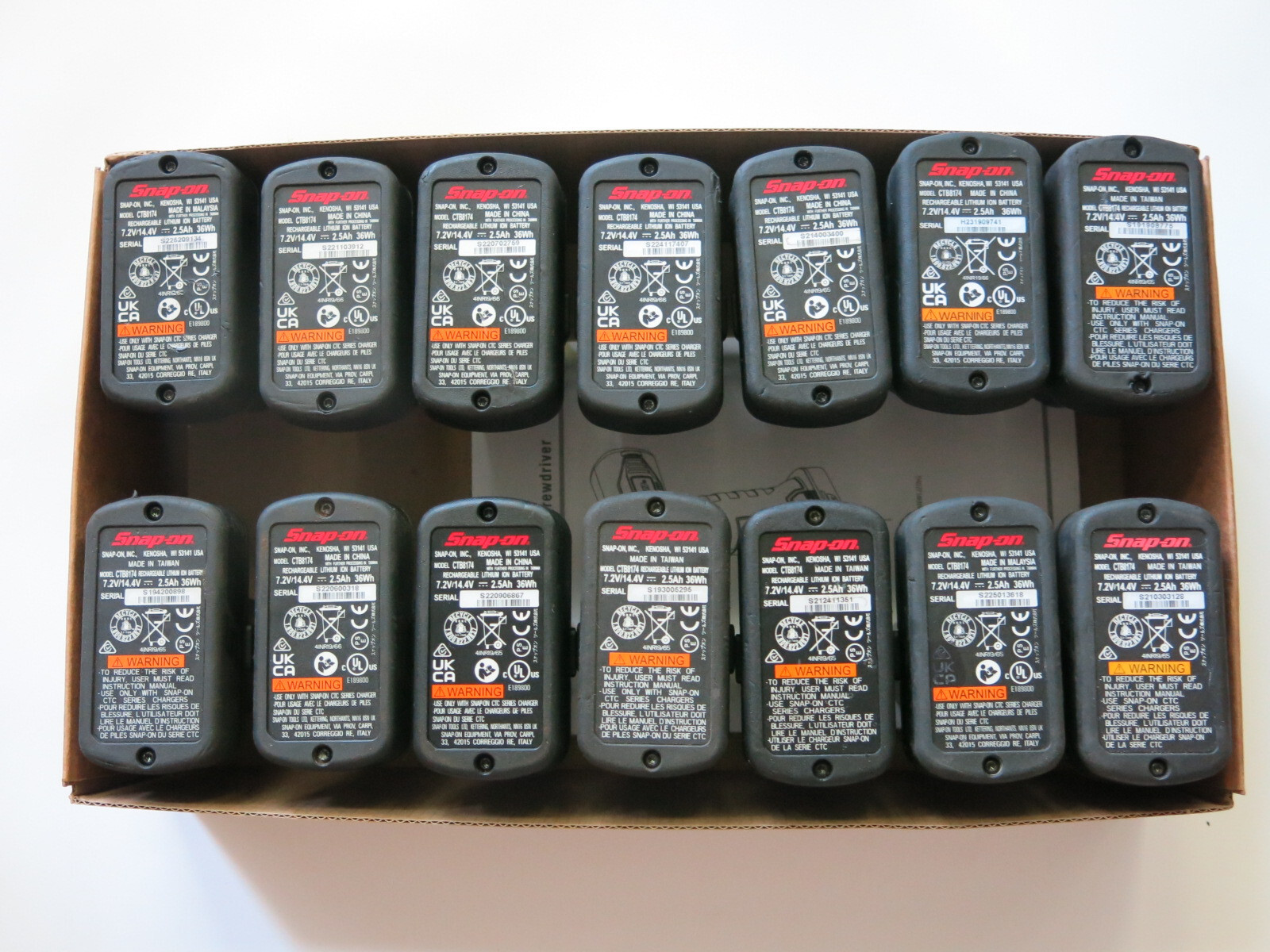 Snap On CTB8174 14.4V 2.5 Ah Battery CT861 ct761 ctr861 ctpp861 Brushless Tool