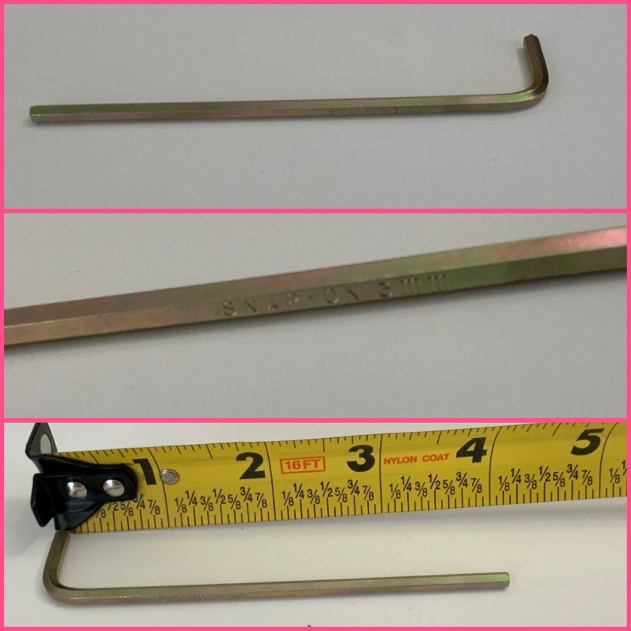 SNAP ON Hex Keys/Allen Wrenches -SET OF 10 – 3/4/5/6/8/10/12 mm Plus 3 Minis