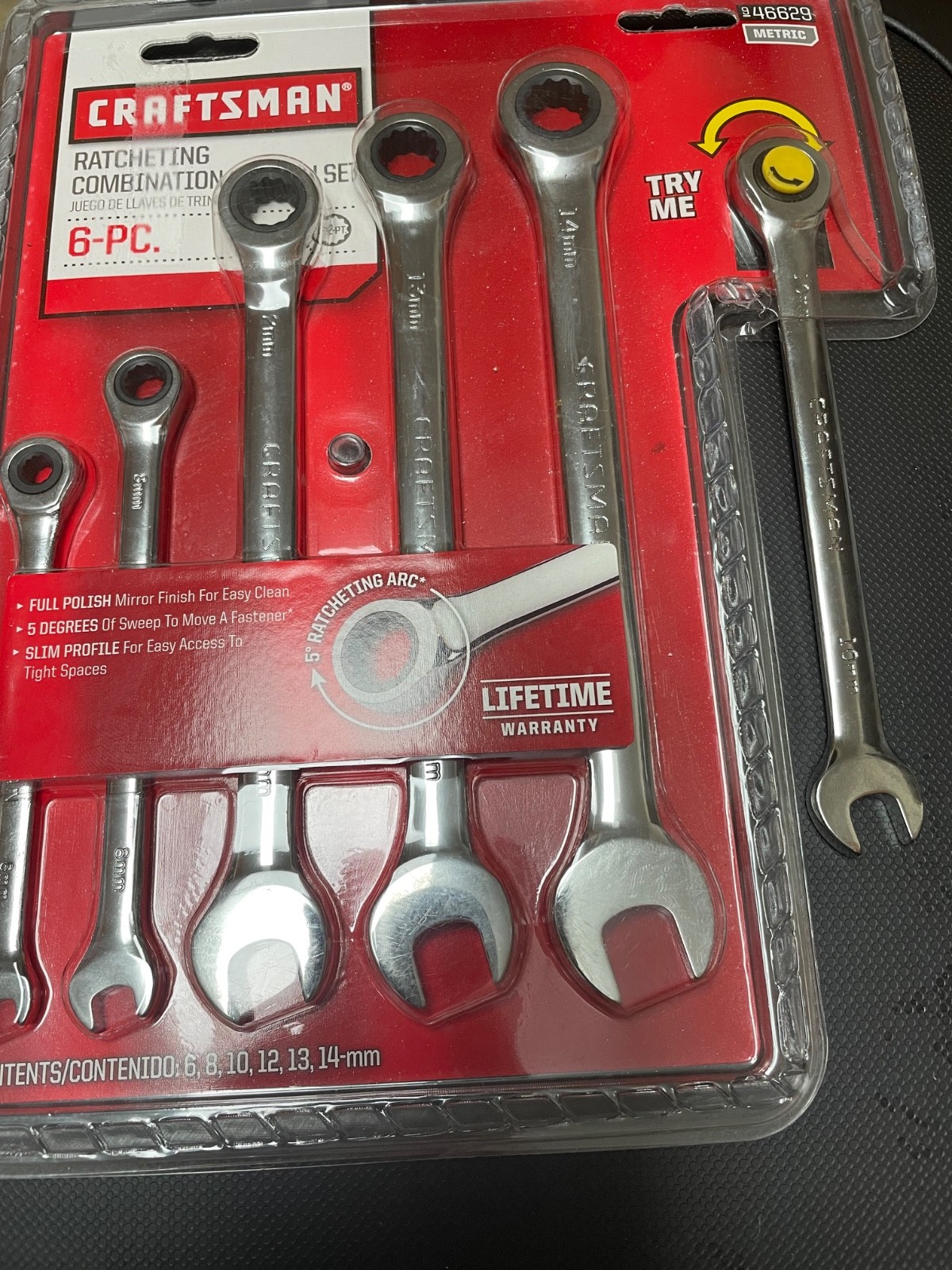 New craftsman ratcheting combination wrenches 46629 Metric