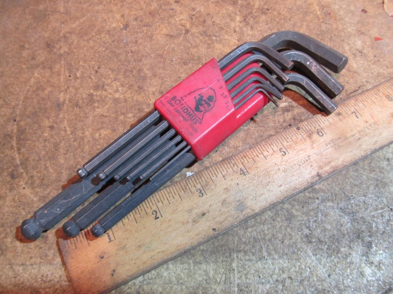 Bondhus 1.5mm-10mm Allen Wrench Set Ball End