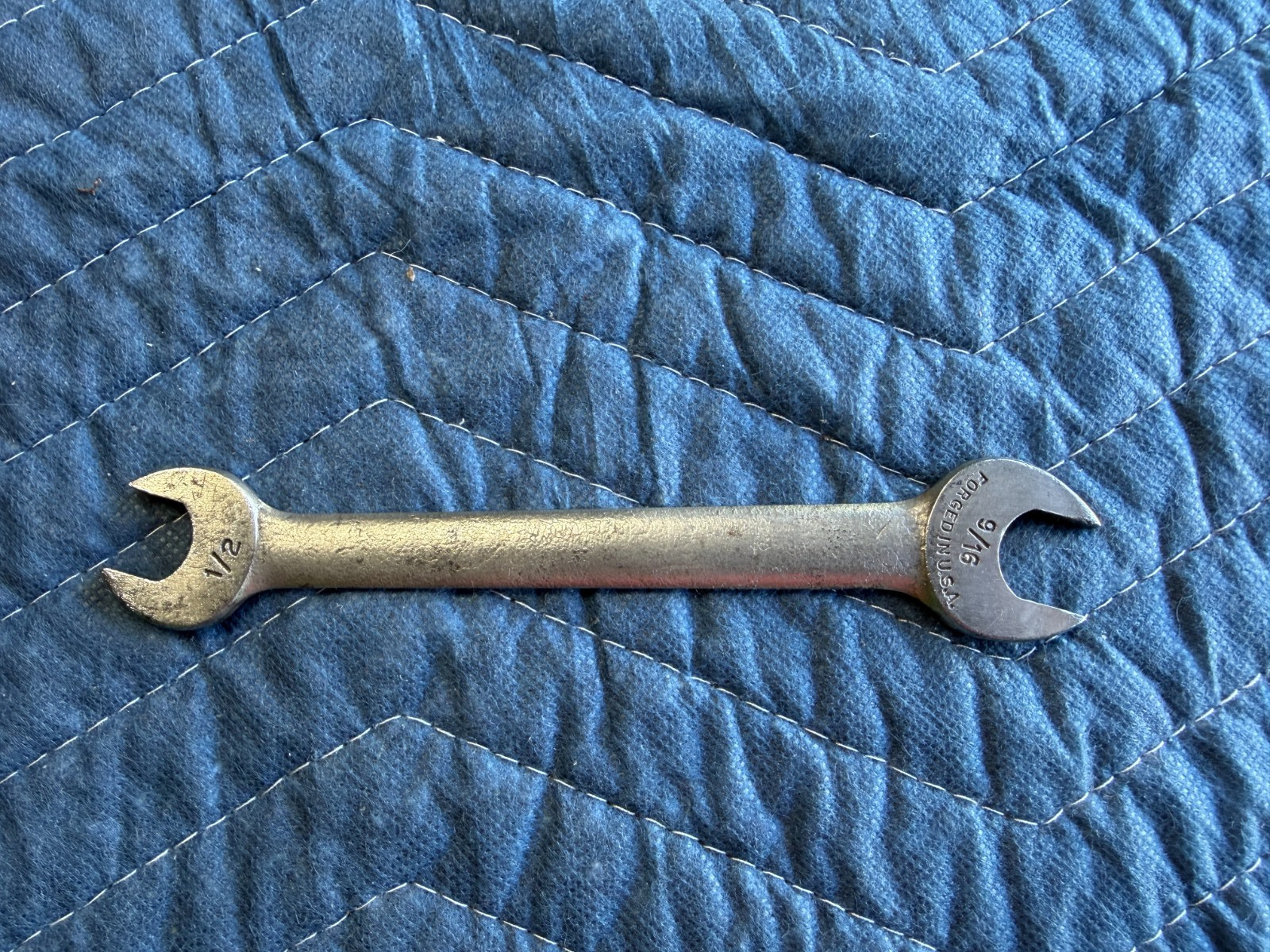 Vintage 1725-B Double Open-End Wrench (1/2″ x 9/16″) – Made in USA