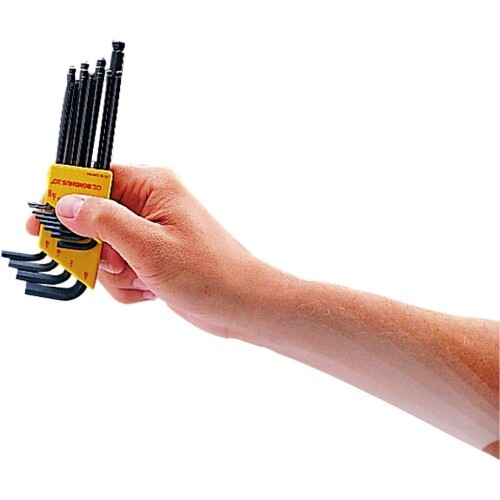 Bondhus 10999 BallDriver Tip Hex Key L-Wrench with ProGuard Finish, 9 Piece Set