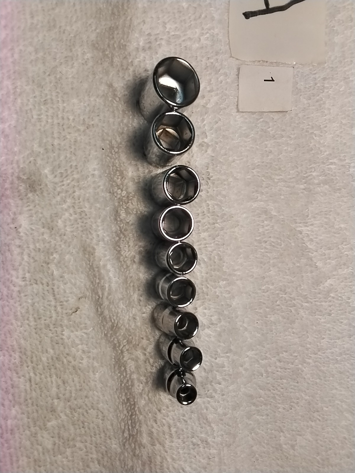 PROAMERCIAN 9PC 1/4″ DRIVE 6PT SAE SOCKET SET USA 🇺🇸