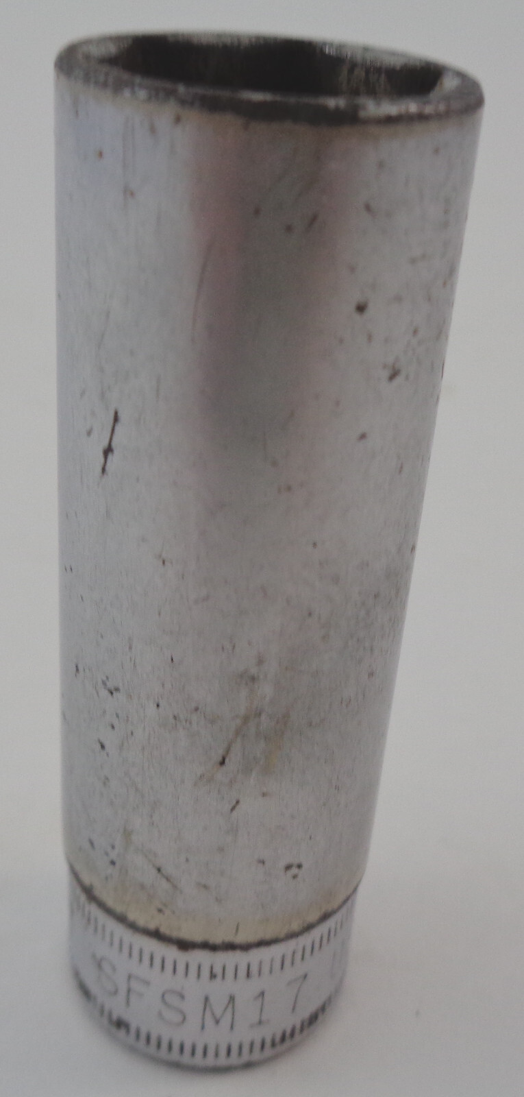 Snap-on USA SFSM17 metric 3/8″ drive 17mm 6 point deep chrome socket: 1982 date