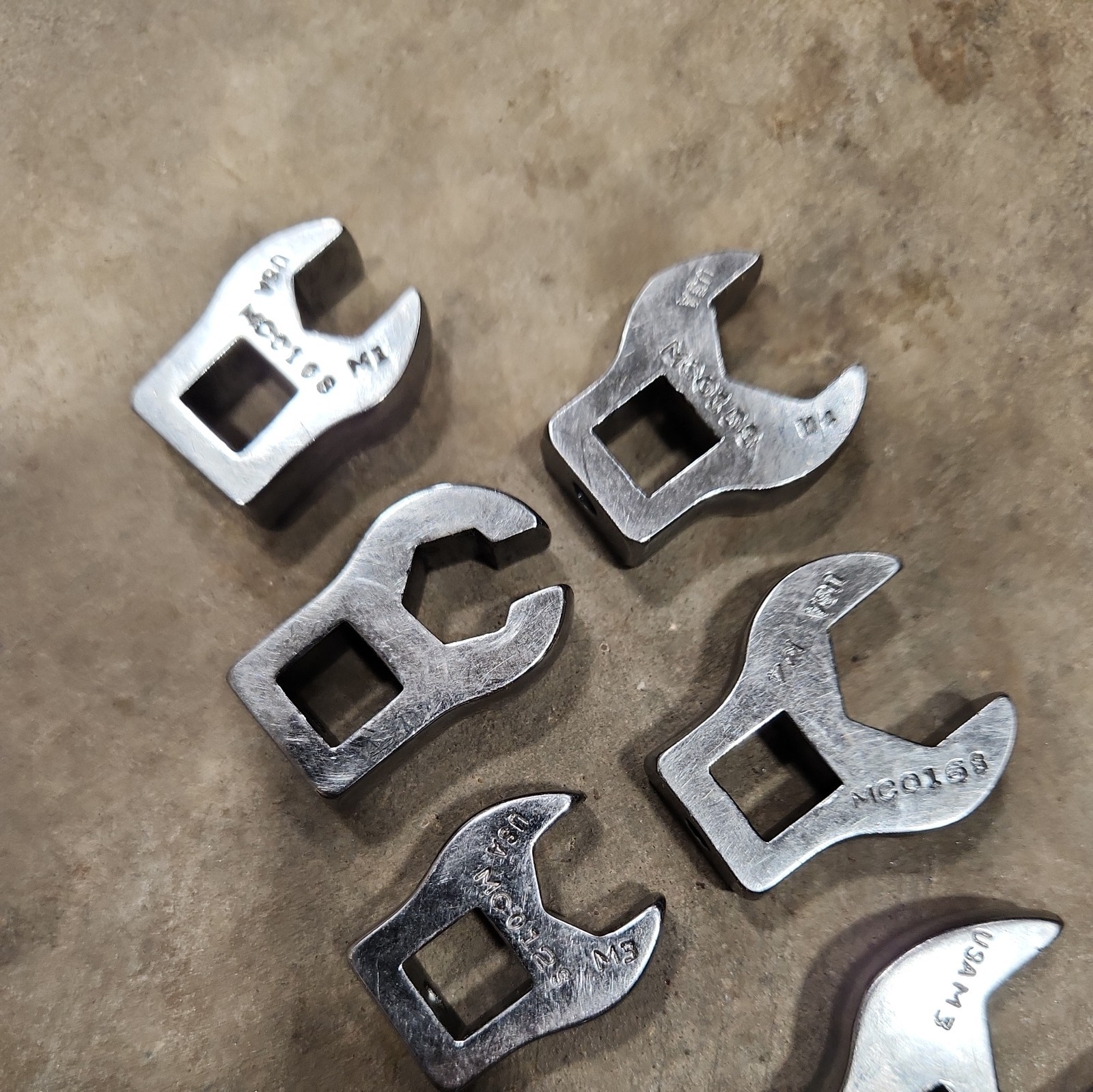 MAC TOOLS USA 9 pc 3/8″ Drive Metric Crows Foot Open End Set 10mm To 18mm