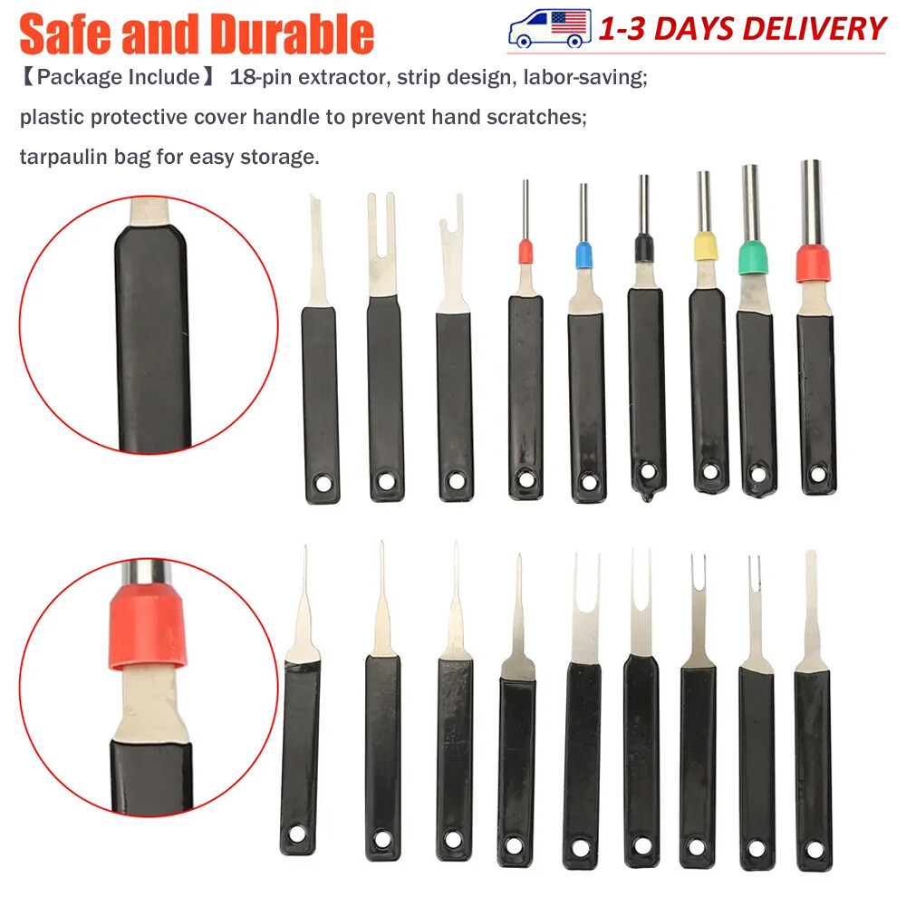 18X Heavy Duty Thick Car Terminal Removal Set Wire Connector Pin Release Tools