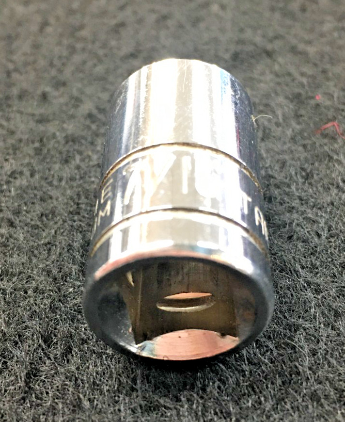 7/16”, 12 POINT, 3/8″ Drive Socket, Chrome Vanadium