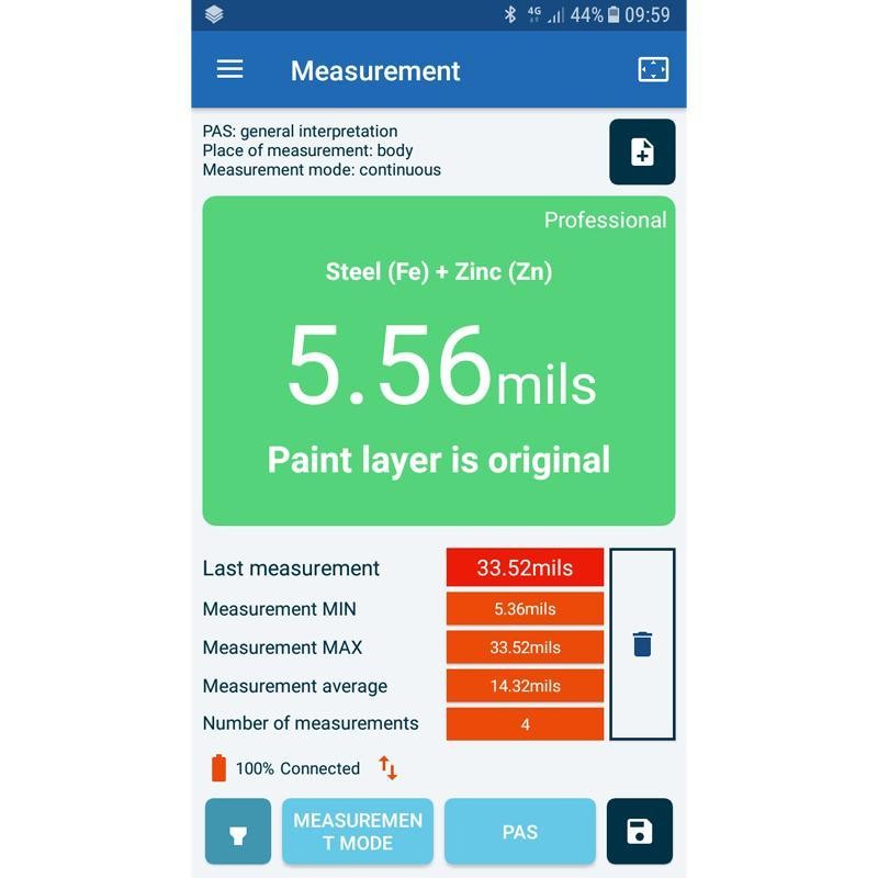 NexDiag NexPTG Professional Paint Coating Thickness Depth Gauge