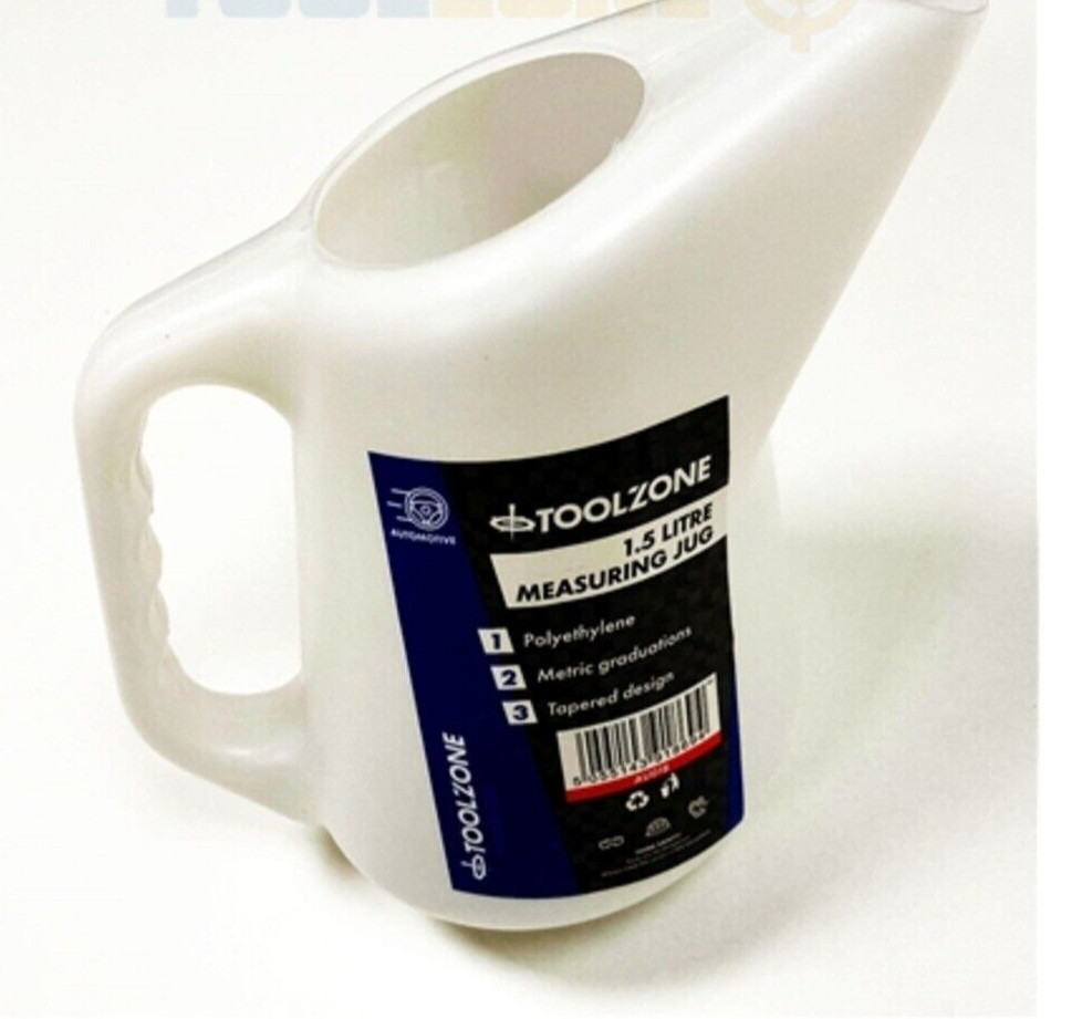 Measuring Jug 1.5 Litre Tapered oils fluids liquids workshop garage