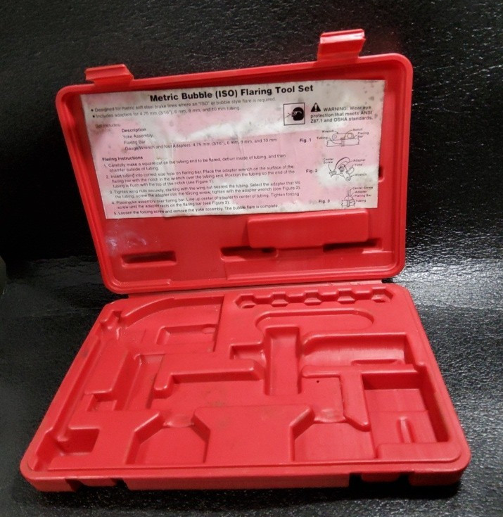 CASE ONLY for Metric Bubble (ISO) Flaring Tool Set