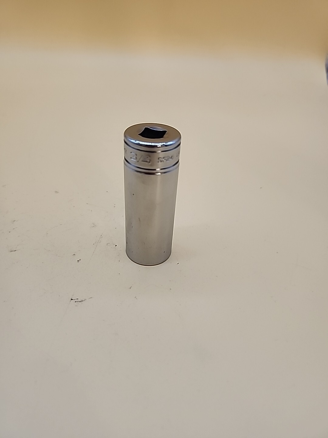Snap-on Tools SF241 3/4” SAE 3/8” Drive 12 Point Deep Chrome Socket USA