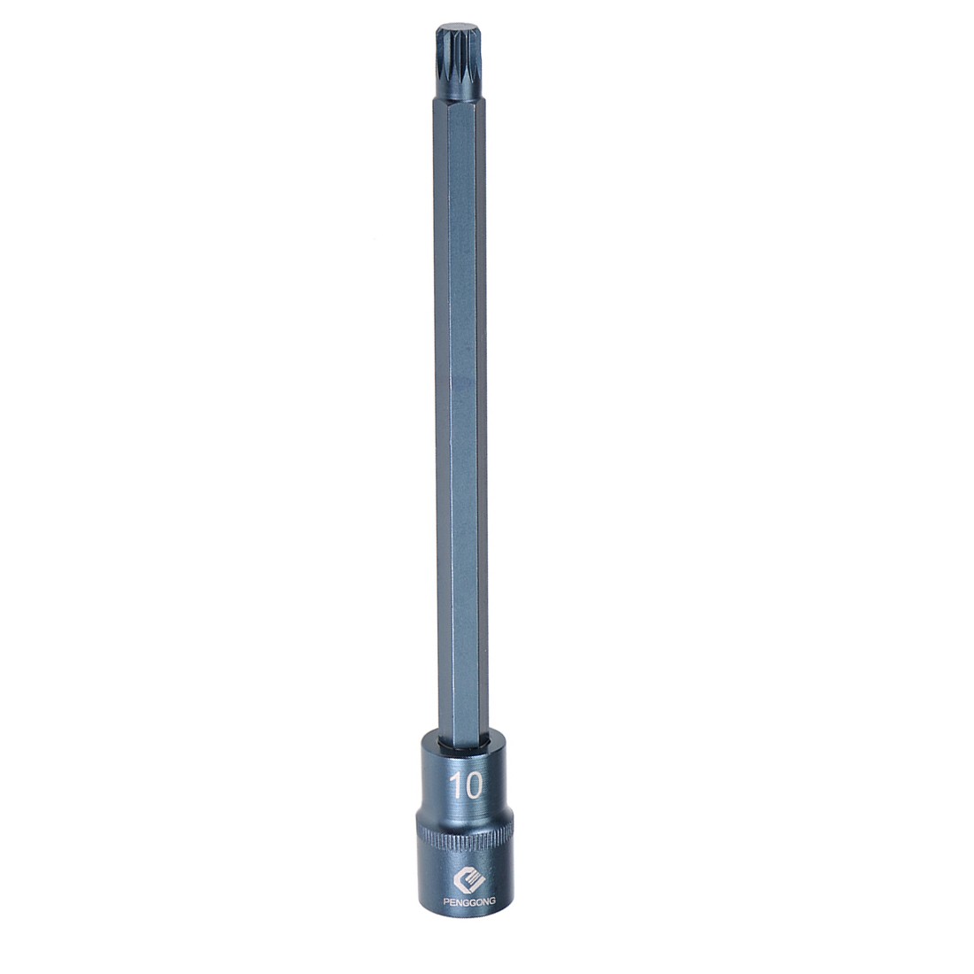 1/2-Inch Drive x M10 Triple Square Bit Socket Metric Extra Long 8″