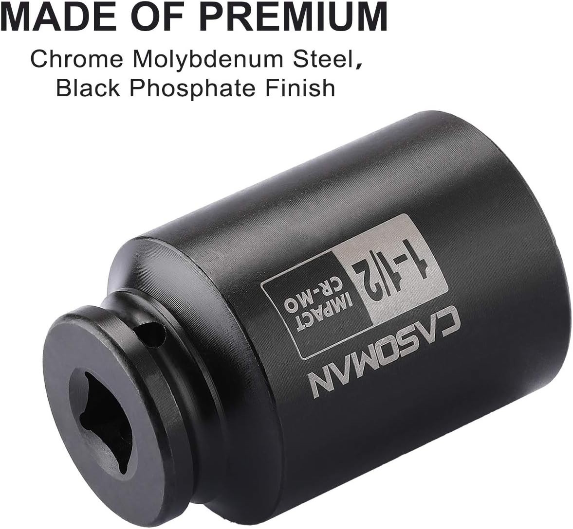 Chrome Molybdenum Steel 6-Point Drive Socket – Perfect for Axle Nut Installation