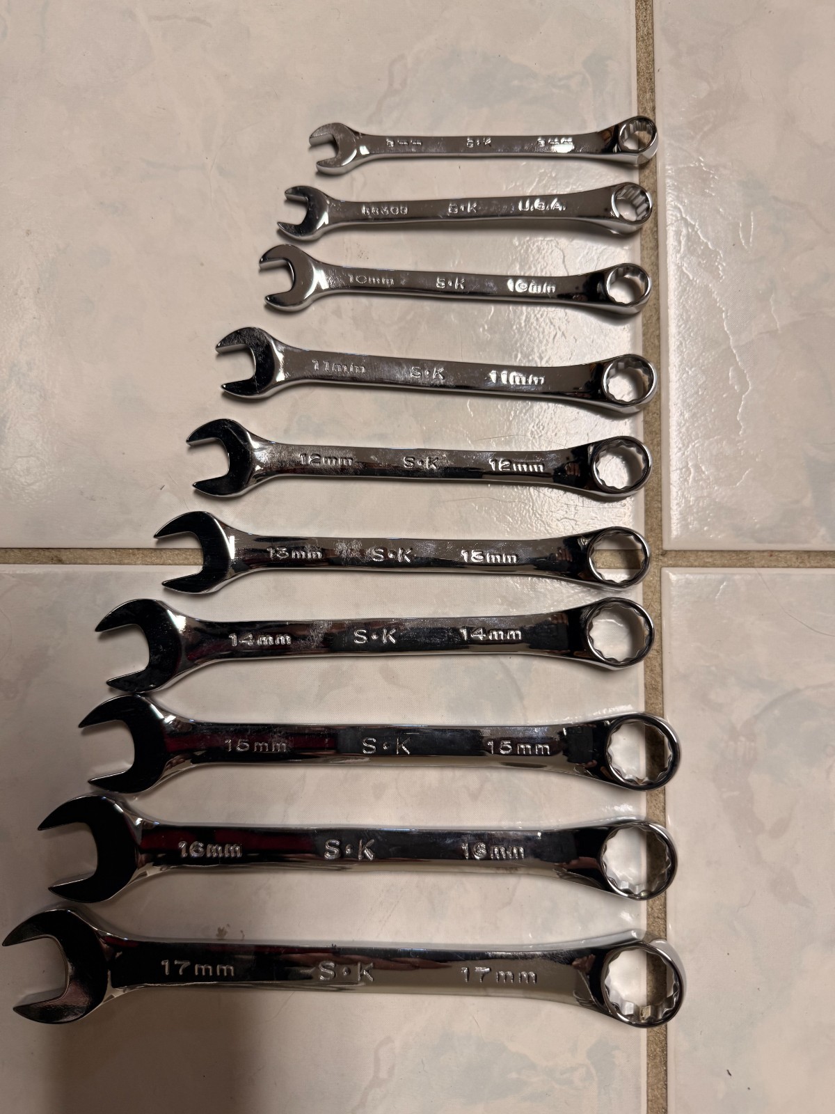 SK SuperKrome SureGrip 22-Piece Metric Wrench Set