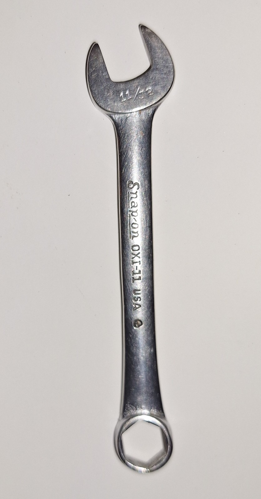 Snap On OXI11 11/32 Inch Midget Stubby 6 Point Combination Wrench. USA