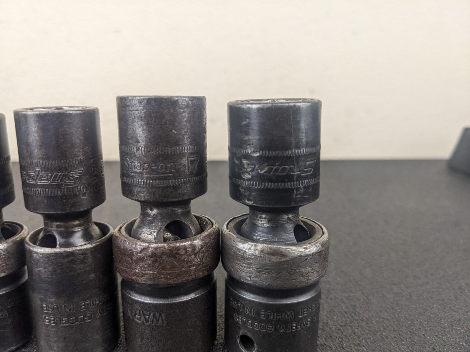 #bl432 Snap On Tools IPLM 1/2” Impact Swivel Socket Set 12,13,14,15,17,18mm