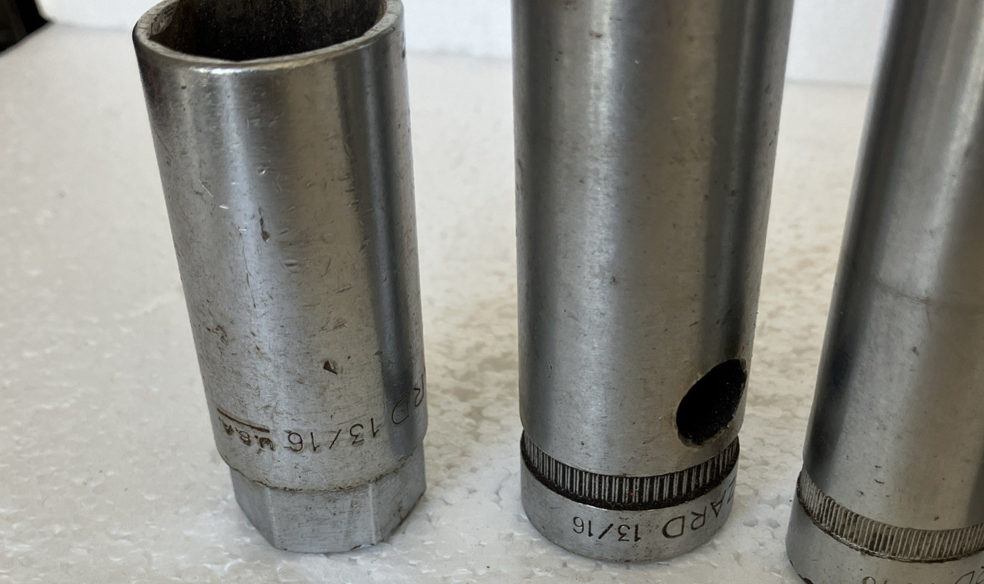 wizard 1/2 inch drive sockets. Lot Of 11 Wizard Sockets 6 Deep well, 5 Regular