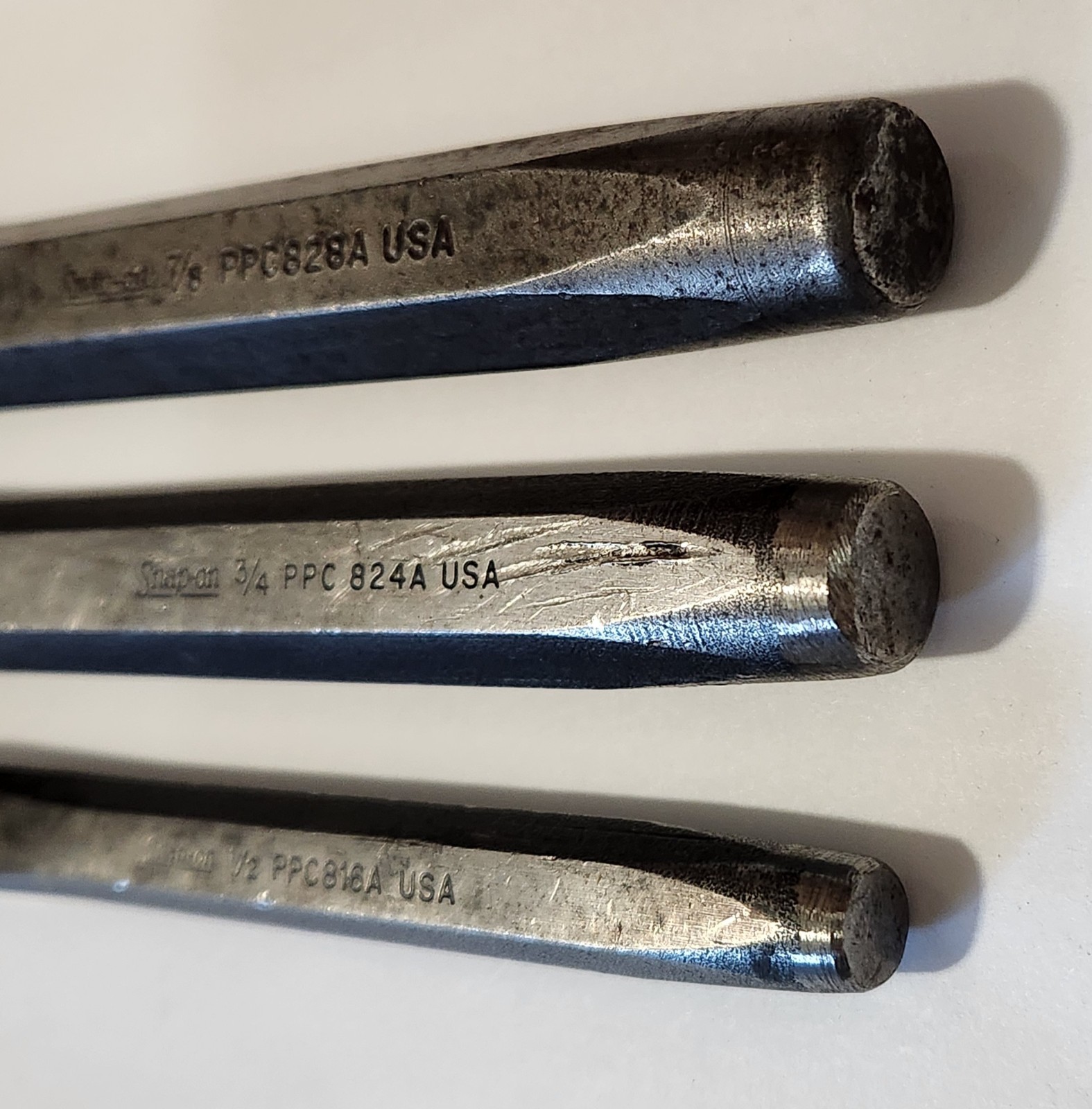 Snap On 3 Piece Flat Chisel Set PPC816A-1/2″ PPC824A-3/4″ PPC828A-7/8″