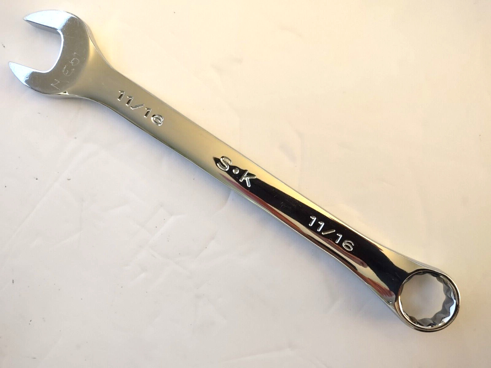 S-K Tools 11/16″ 12 point Combination Wrench 88222 Super Chrome Professional