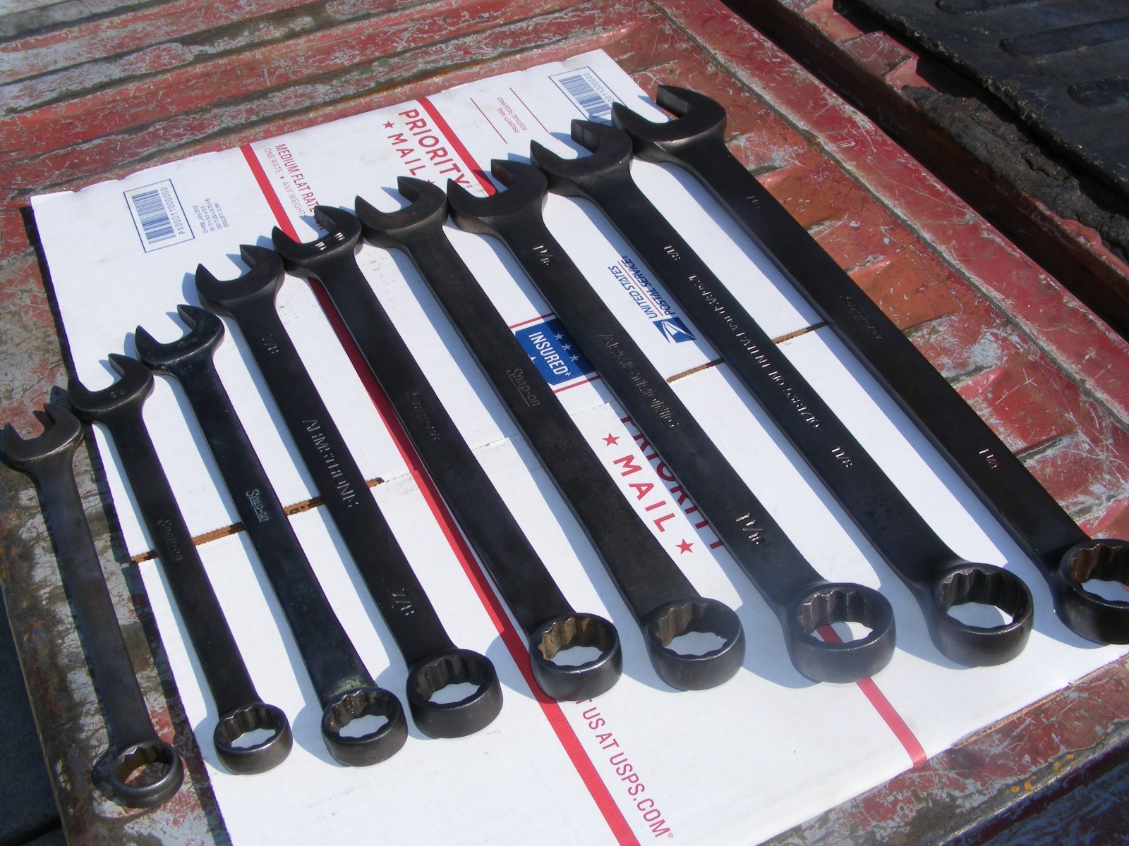 black oxide wrench set sae mostly snap on